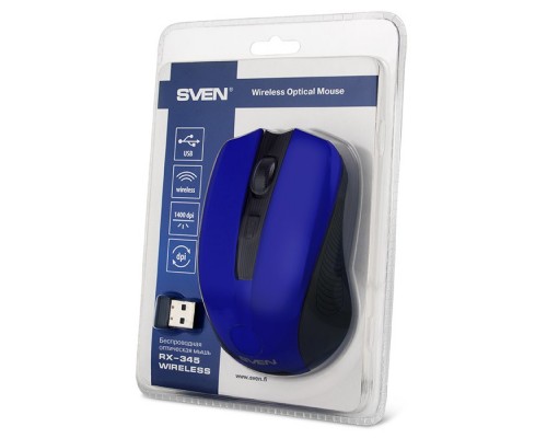 Мышь SVEN RX-345 Wireless Blue