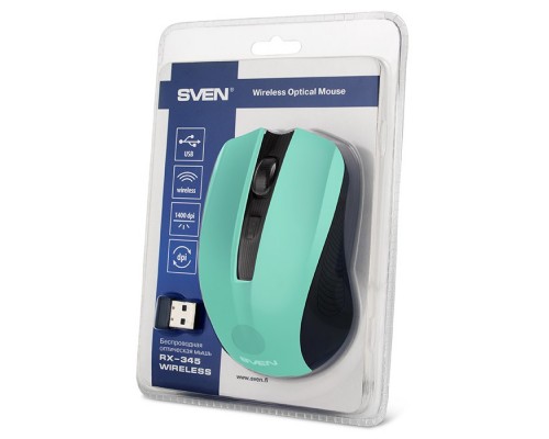 Мышь SVEN RX-345 Wireless Green